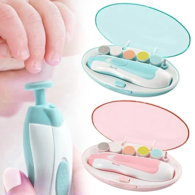 Electric Baby Nail Trimmer Kid Nail Polisher Tool Baby Care Fingernail Cutter Trimmer Multifunctional Infant Manicure Set